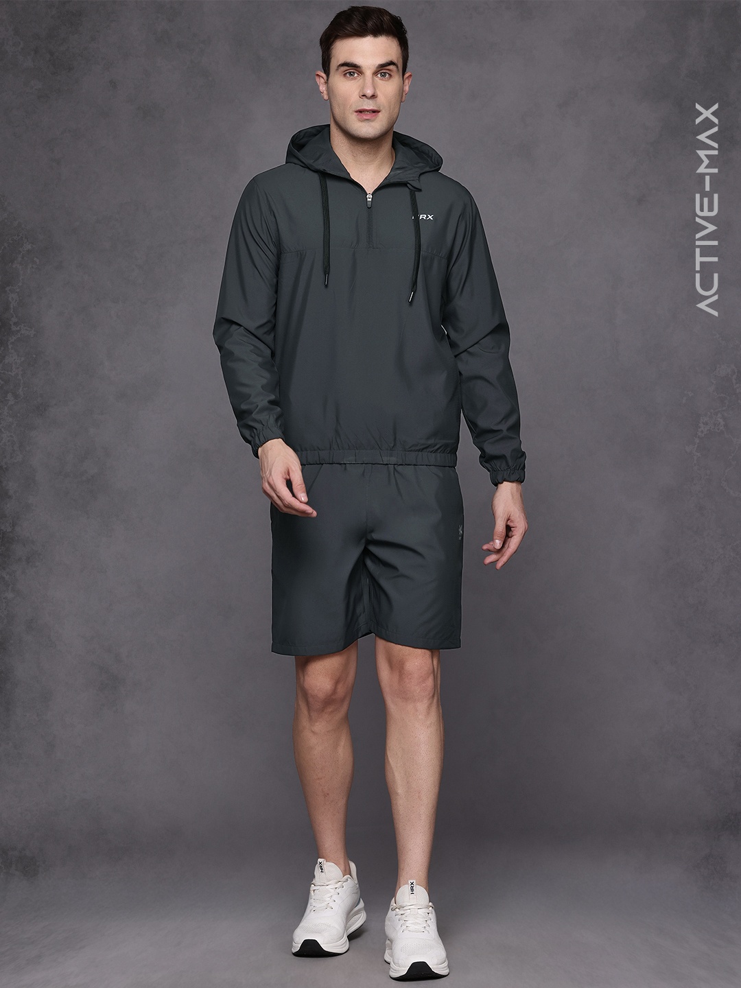 

HRX by Hrithik Roshan Men Rapid-Dry Running Tracksuit, Green