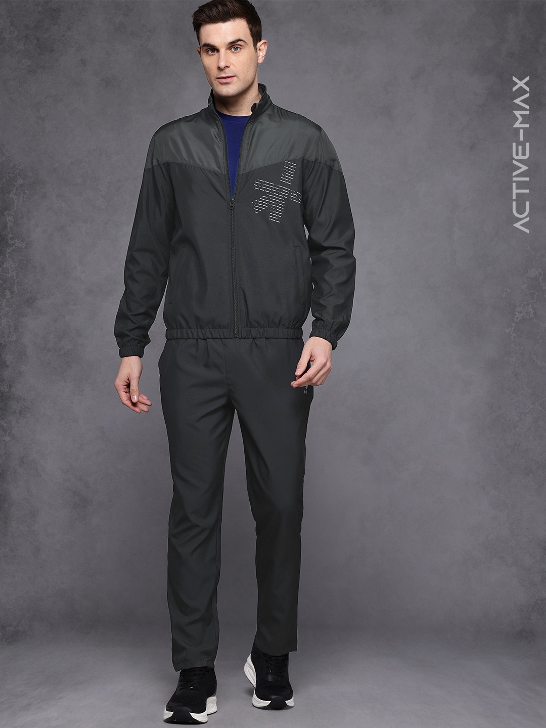 

HRX by Hrithik Roshan Rapid Dry Running Tracksuits, Charcoal