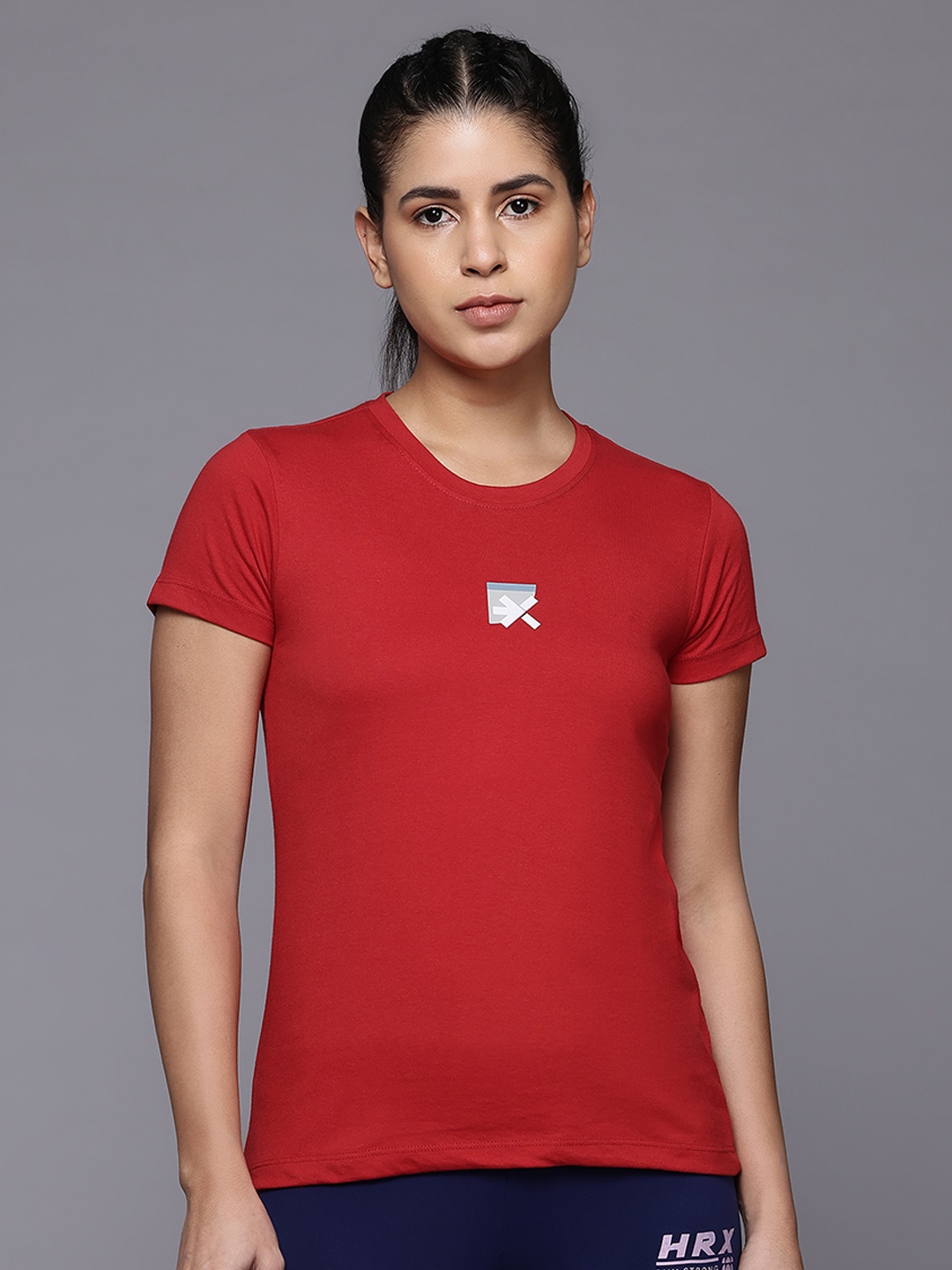 

HRX by Hrithik Roshan Printed Lifestyle T-shirt, Red