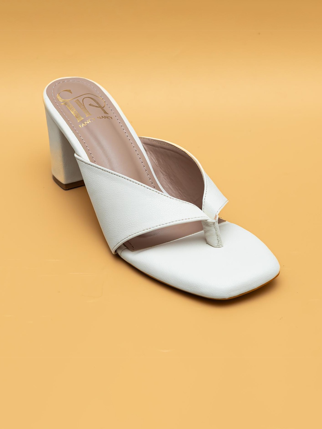 

Fancy Nancy Women Block Heel Sandals, White