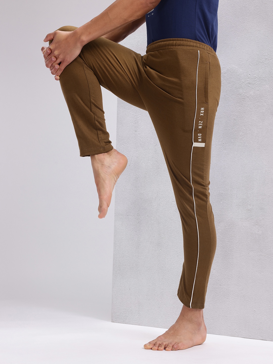 

HRX by Hrithik Roshan Men Yoga Track Pants, Brown
