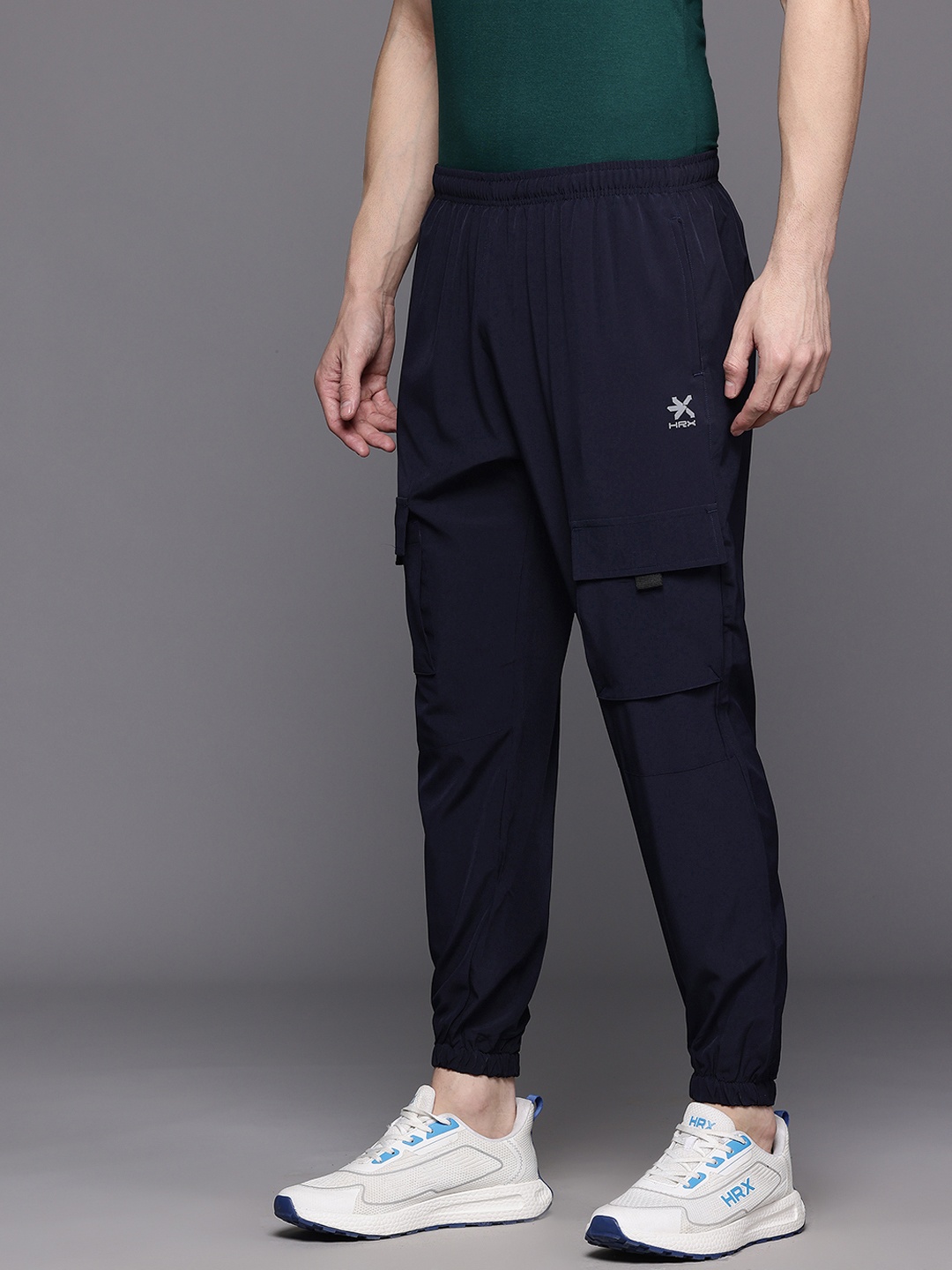 

HRX by Hrithik Roshan Men Lifestyle Cargo-Style Jogger, Navy blue