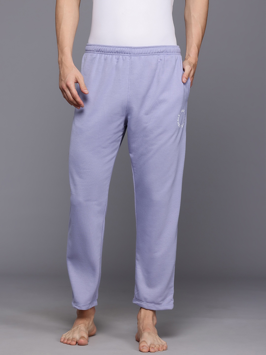 

HRX by Hrithik Roshan Men Regular-Fit Yoga Track Pants, Lavender