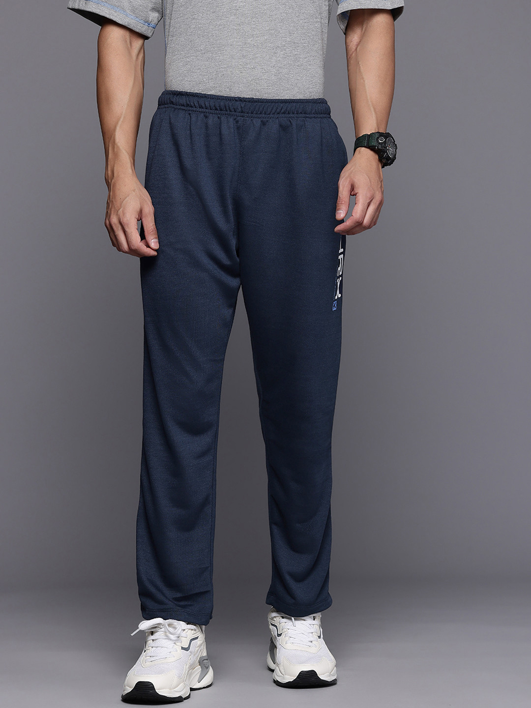 

HRX by Hrithik Roshan Men Lifestyle Track Pants, Navy blue