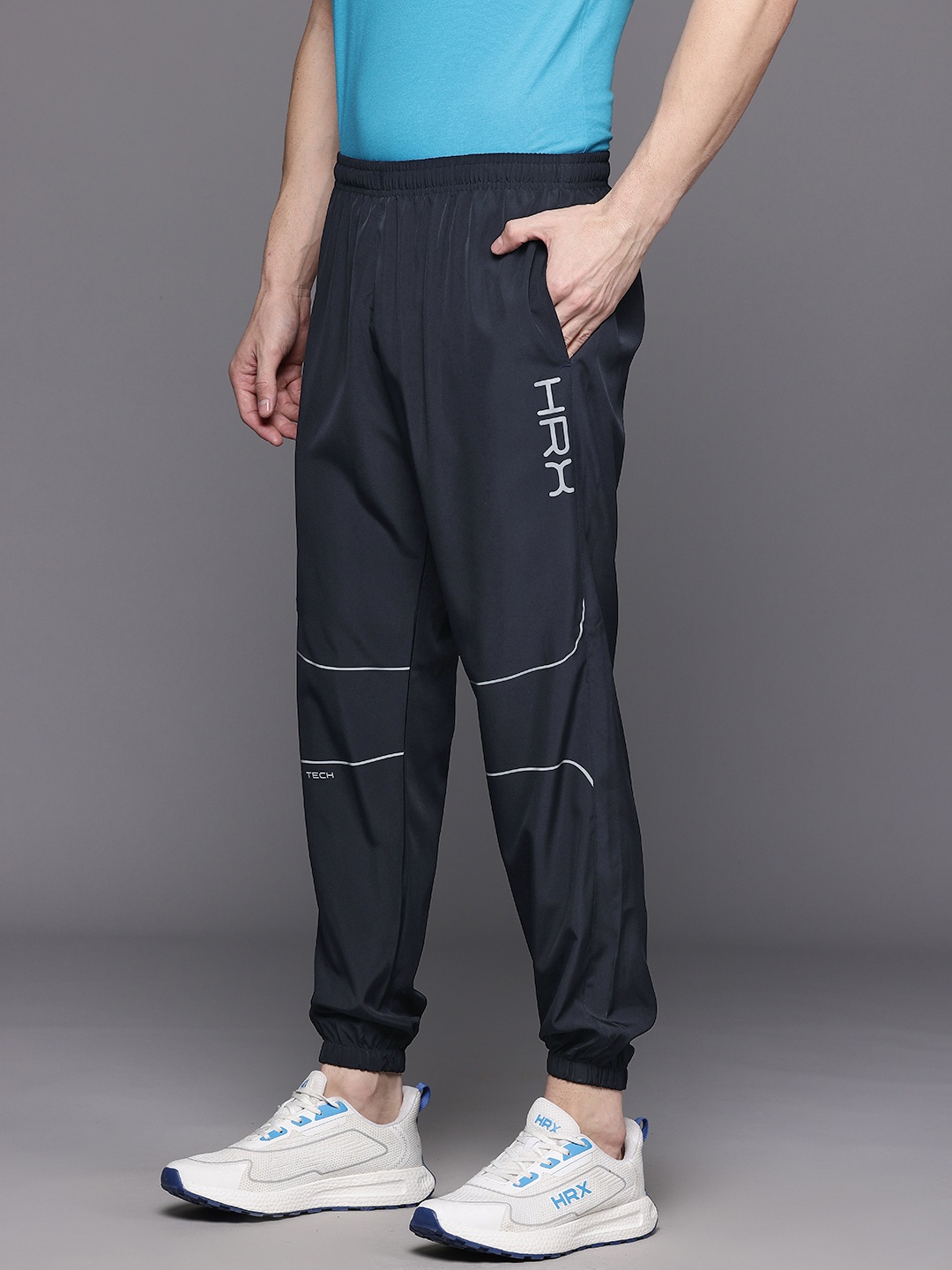 

HRX by Hrithik Roshan Men Lifestyle Reflective Cargo-Style Jogger, Navy blue
