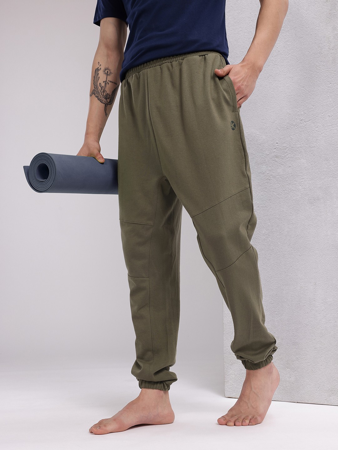 

HRX by Hrithik Roshan Men Yoga Joggers, Olive