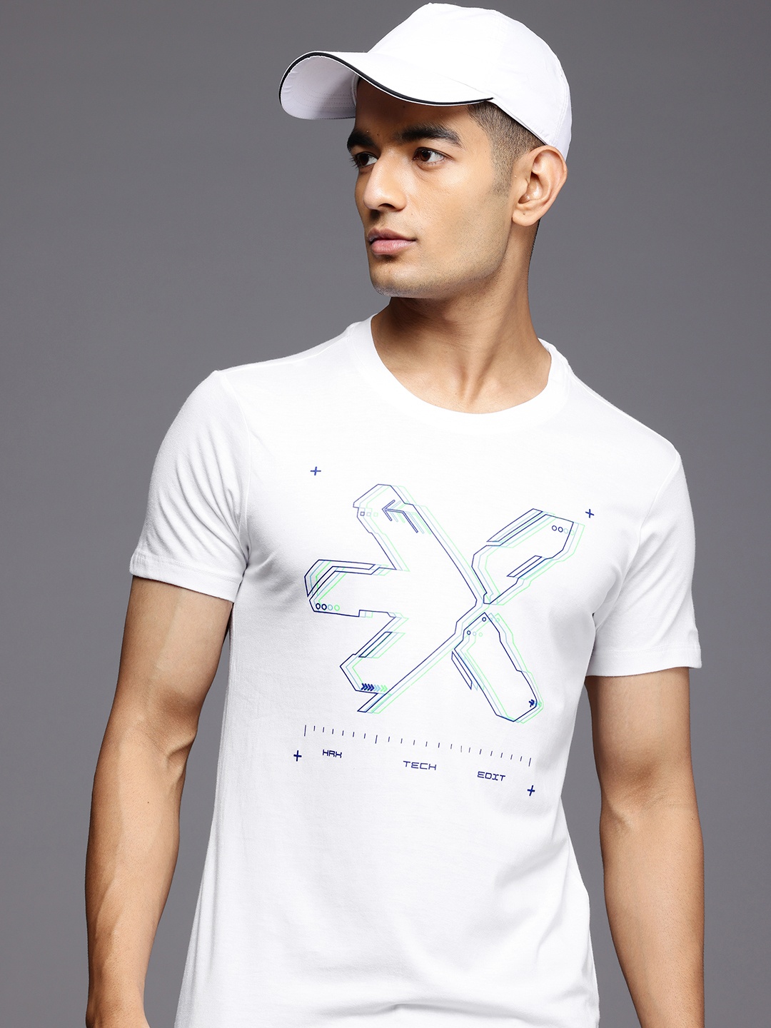 

HRX by Hrithik Roshan Graphic Printed T-Shirt, White