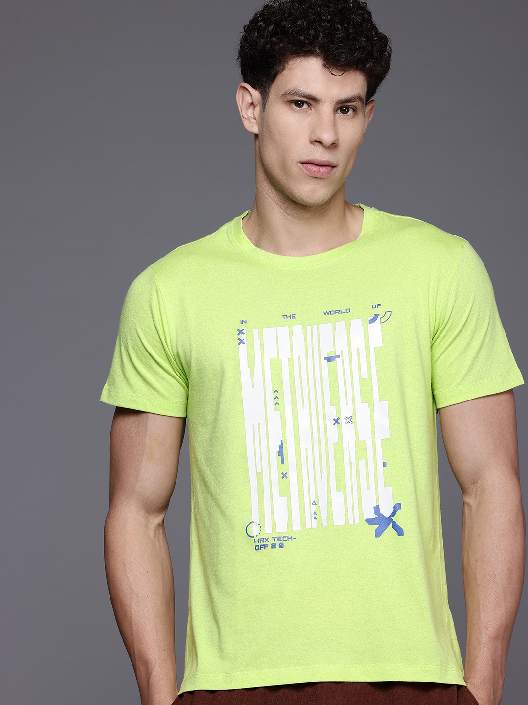 

HRX by Hrithik Roshan Typography Print Lifestyle T-shirt, Green