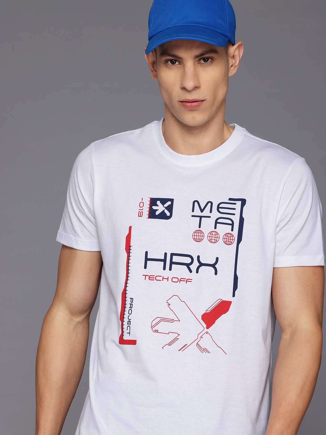 

HRX by Hrithik Roshan Typography Print T-shirt, White