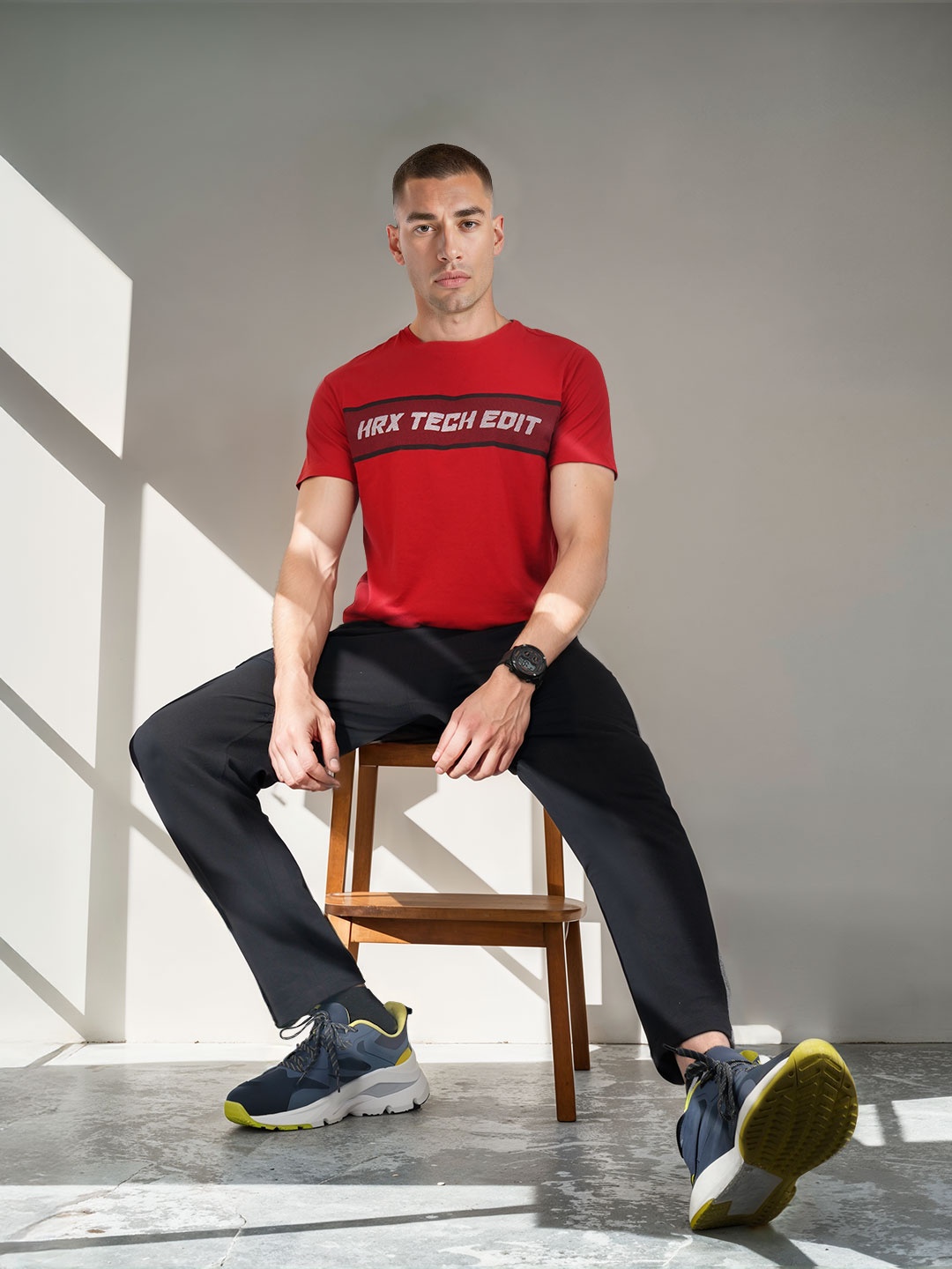 

HRX by Hrithik Roshan Printed Lifestyle T-shirt, Red