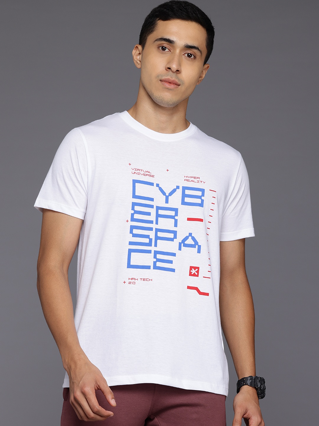 

HRX by Hrithik Roshan Men Typography Printed Lifestyle T-shirt, White