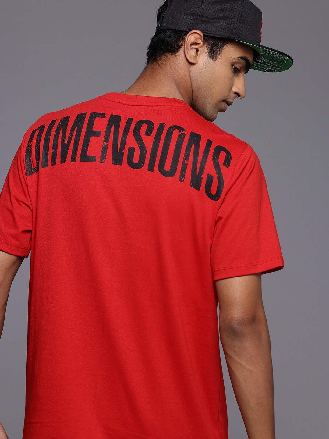 

HRX by Hrithik Roshan Typography Printed T-shirt, Red