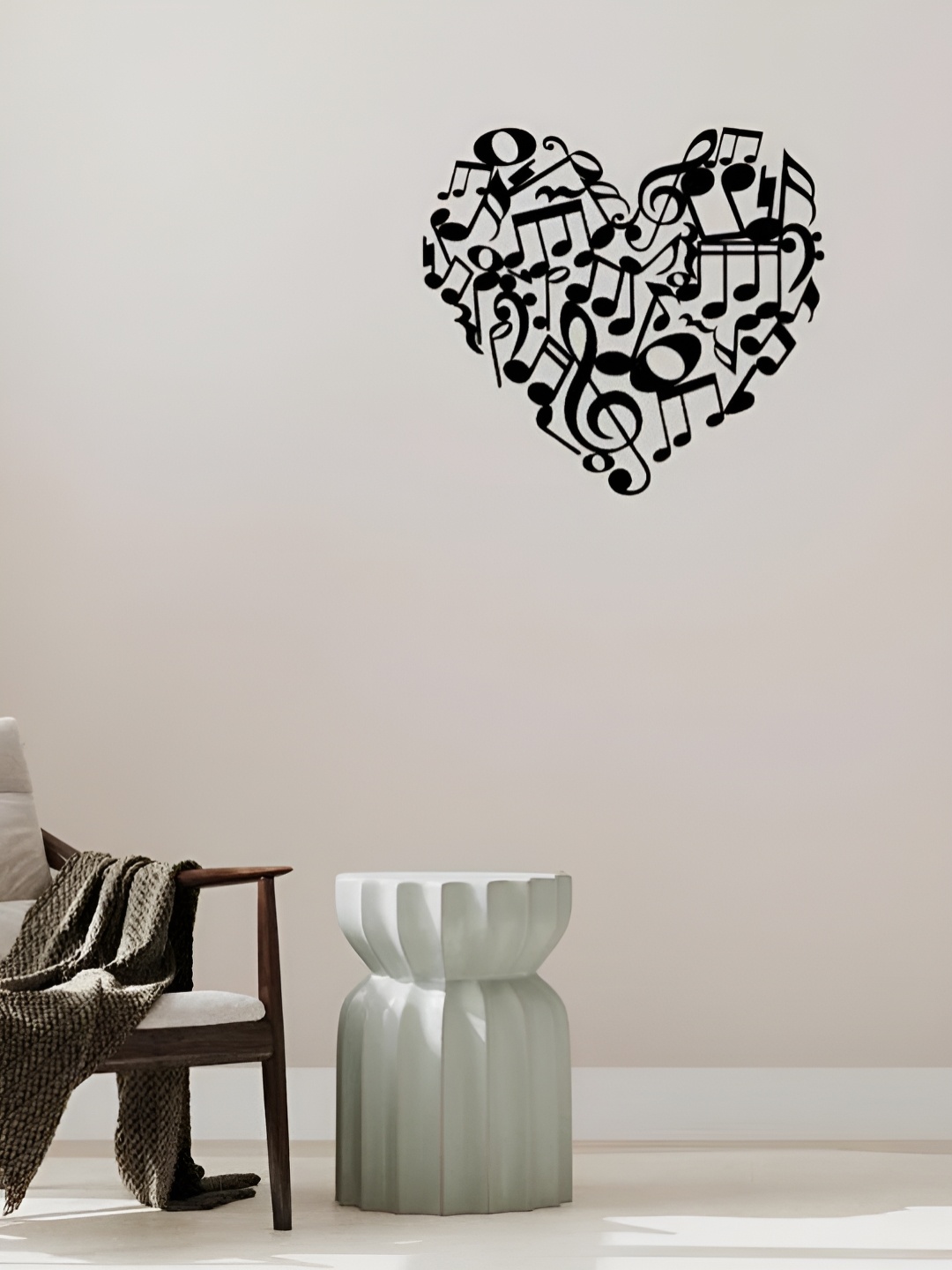 

ARTROOMS Black Metal Love Of Music Wall Decor