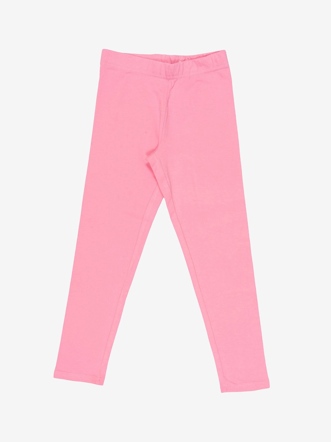 

DYCA Girls Solid Ankle Length Cotton Leggings, Pink