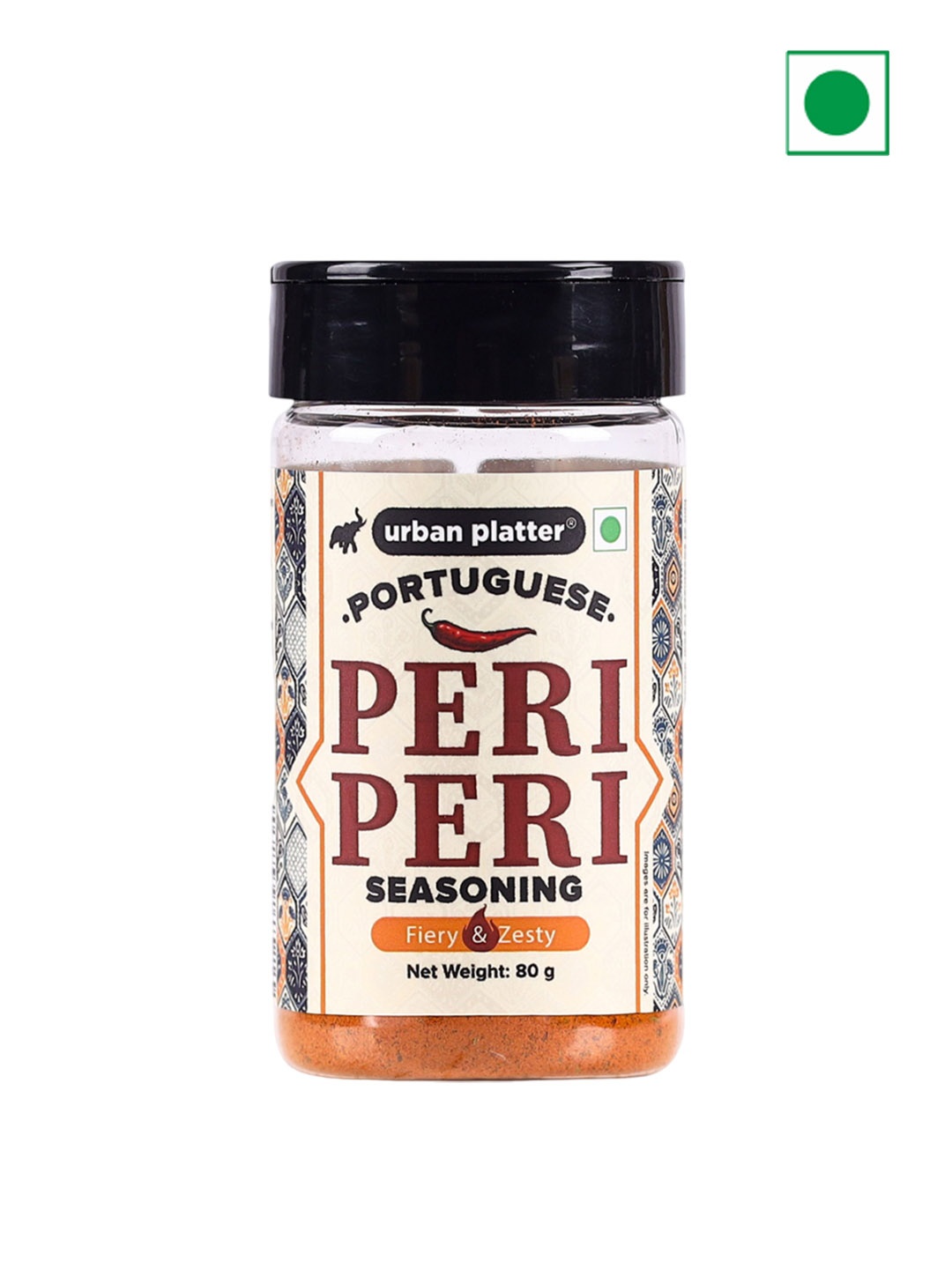 

URBAN PLATTER Portuguese Peri Peri Seasoning Mix- 80g, Orange