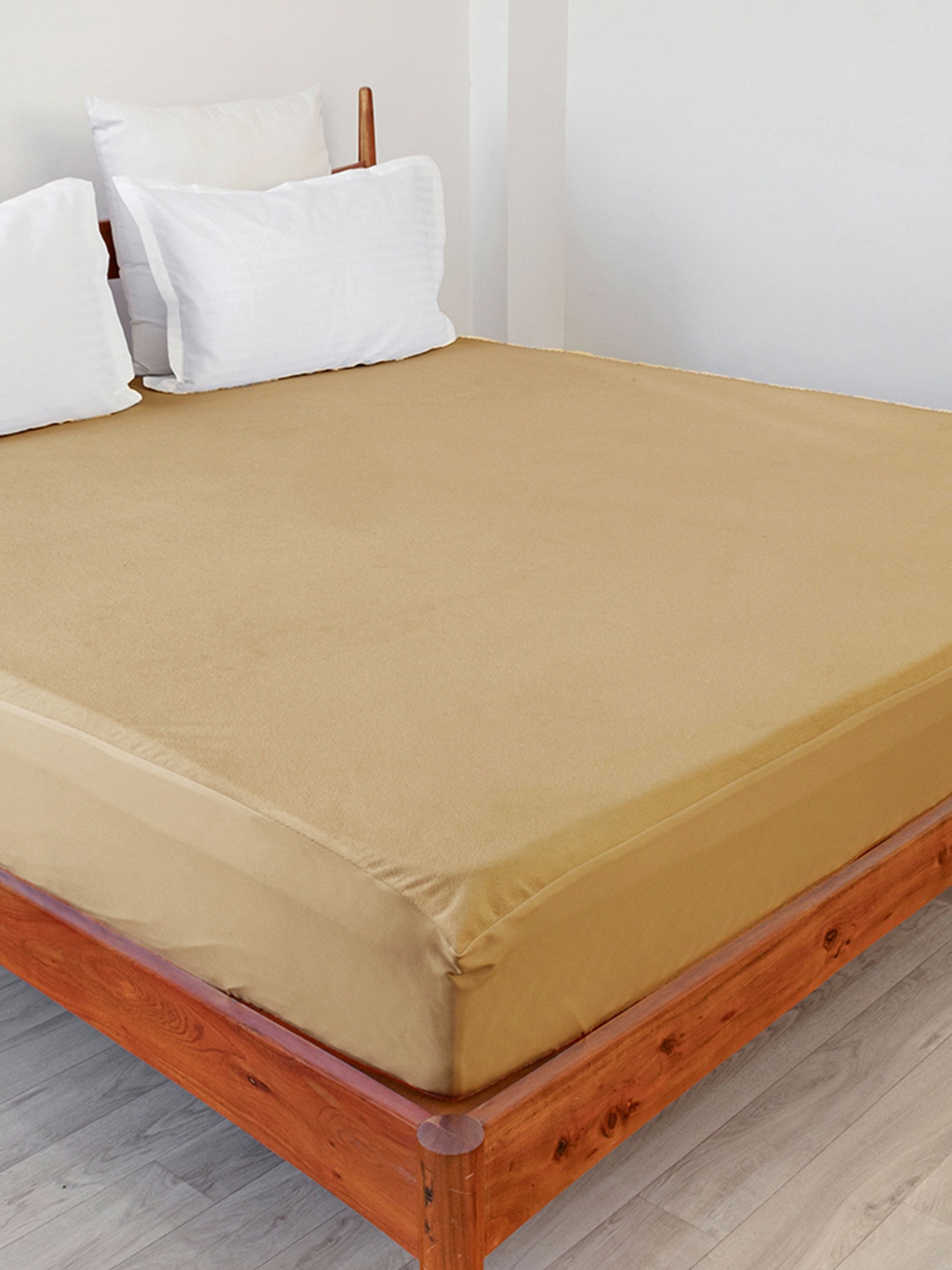 

HOMEMONDE Beige Terry Water Resistant Single Size Mattress Protector