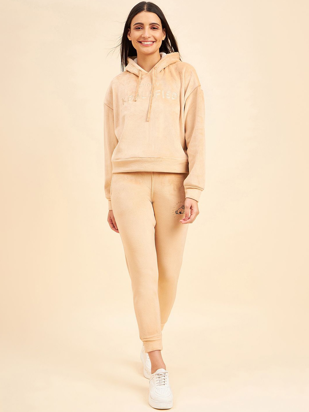 

Sweet Dreams Hooded Long Sleeves Tracksuits, Camel brown