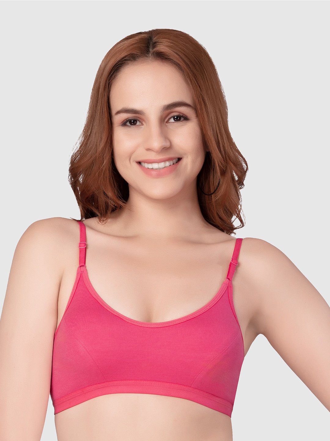 

Daisy Dee Cotton Non Padded Full Coverage Beginner Bra, Pink
