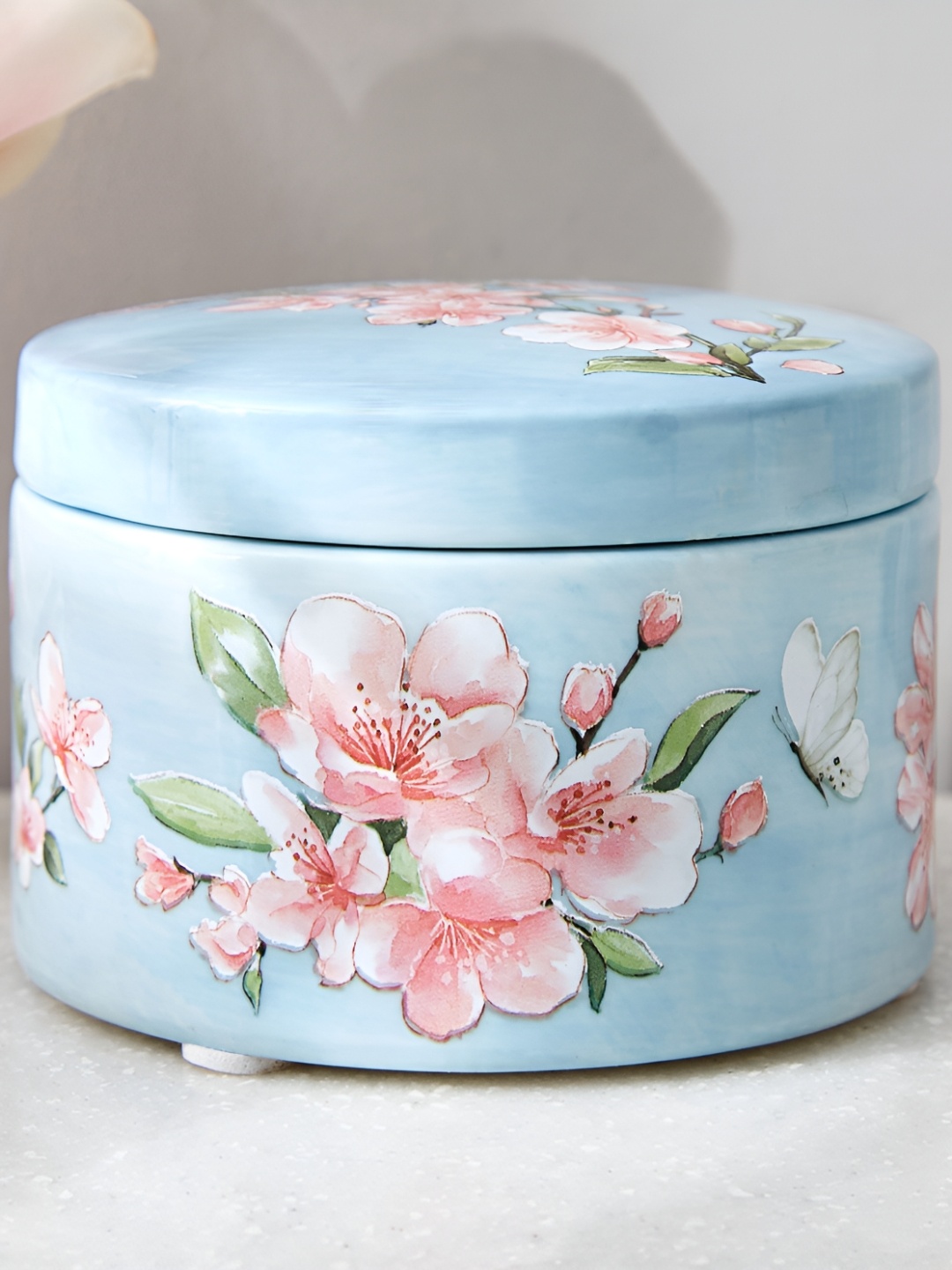 

Home Centre Splendid Blue & Pink Multi-Utility Trinket Organiser