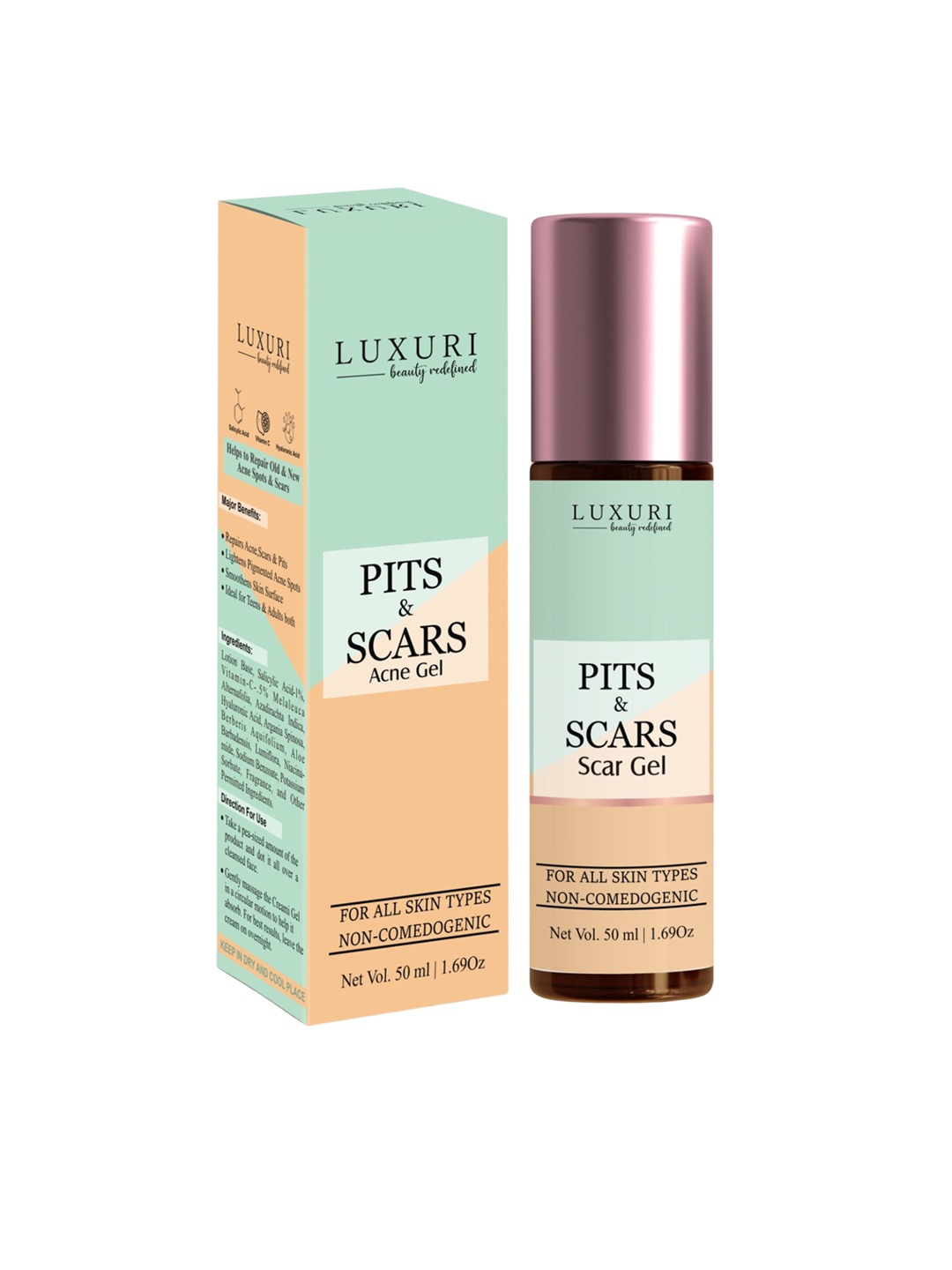 

Luxuri Pits & Scars Gel - 50ml, Green