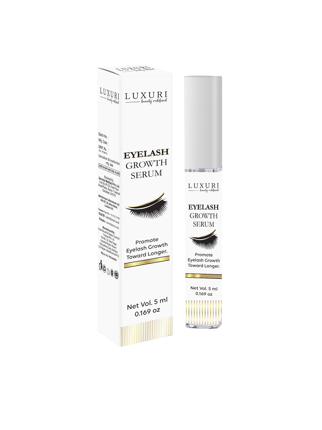 

Luxuri Eye Lash Growth Serum - 5ml, White