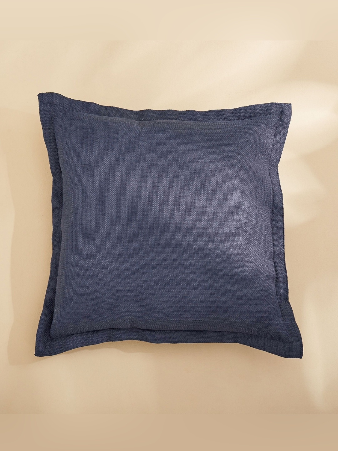 

Home Centre Blue Textured Muse Filled Square Cushion