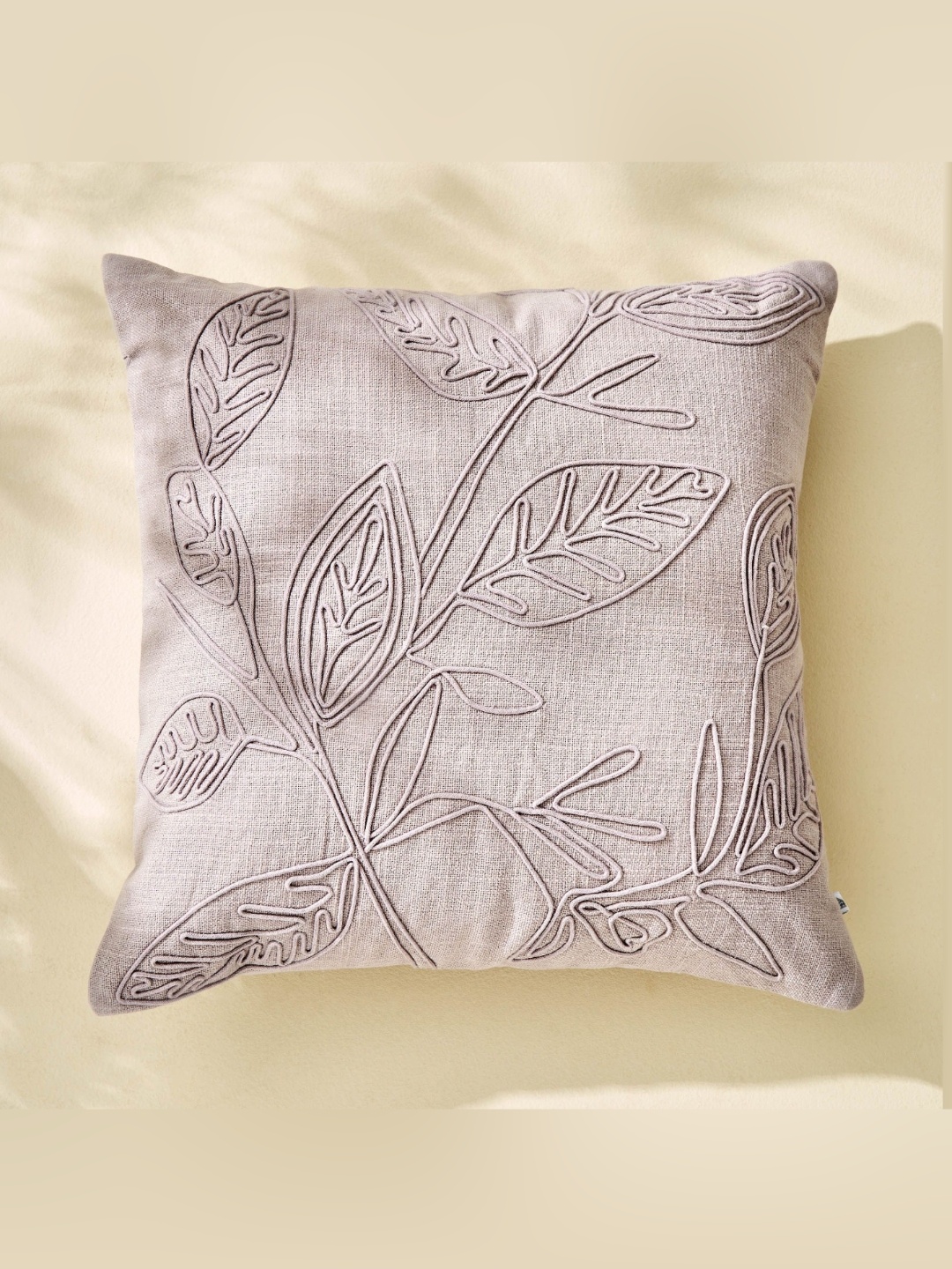 

Home Centre Poetry Purple Floral Embroidered Cotton Square Cushion Covers