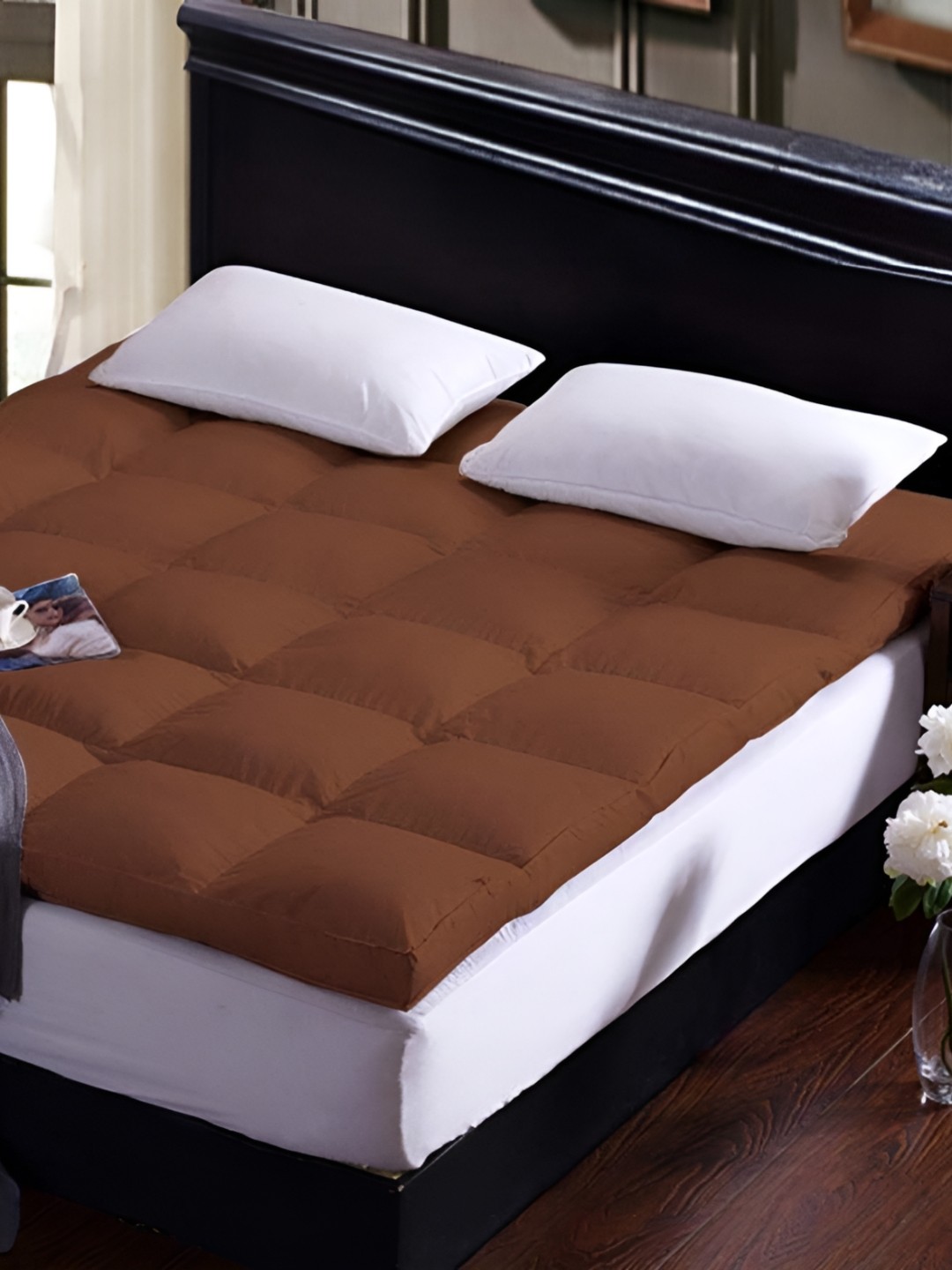 

RRC Brown Microfiber Water Resistant Queen Mattress Protector