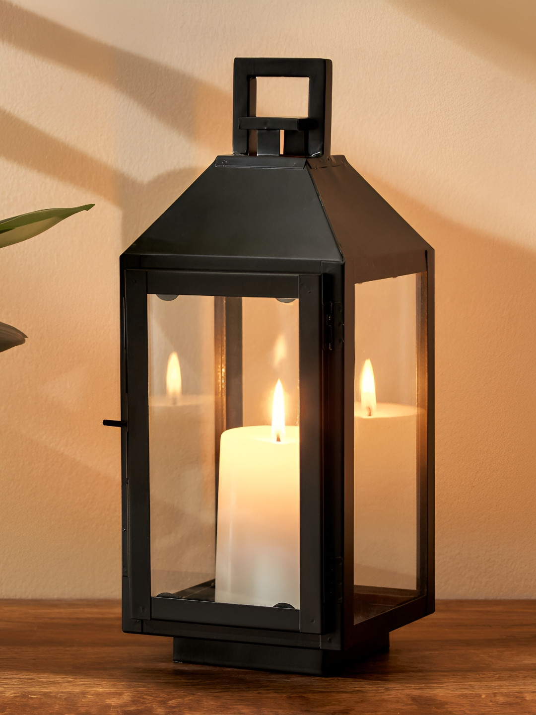 

Home Centre Black Lantern Candle Holder