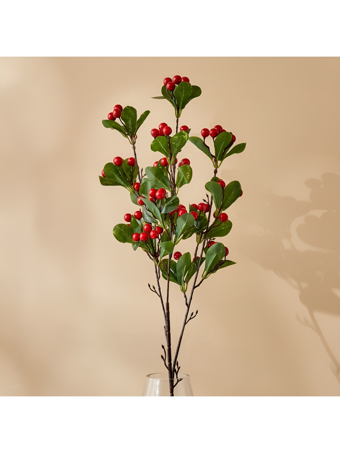 

Home Centre Fiesta Flurry Red & Green Cherry Blossom Artificial Flower 1.02 m