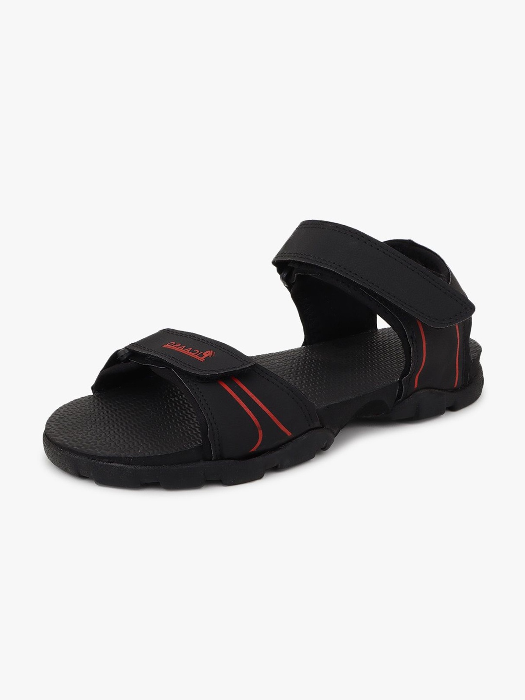 

Airson Men Textured Sports Sandals, Black