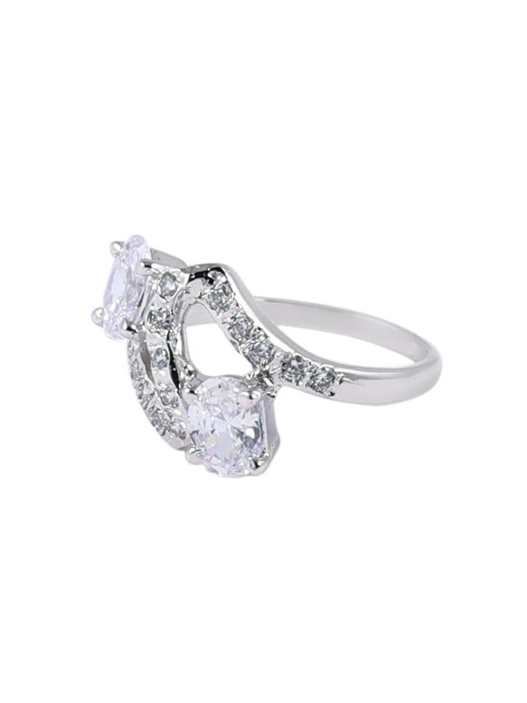 

Exotic India Cubic Zirconia and American Diamond Sterling Silver Ring