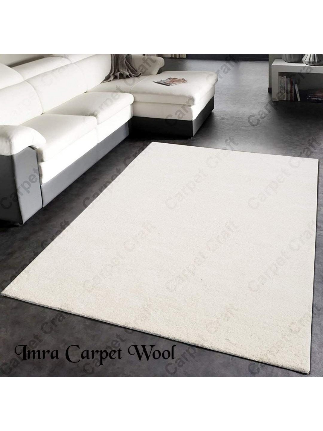 

IMRA CARPET Grey Hand-Tufted Shaggy Carpet