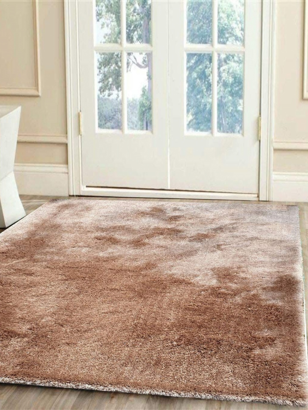 

IMRA CARPET Coffee Brown Hand-Tufted Shaggy Carpet