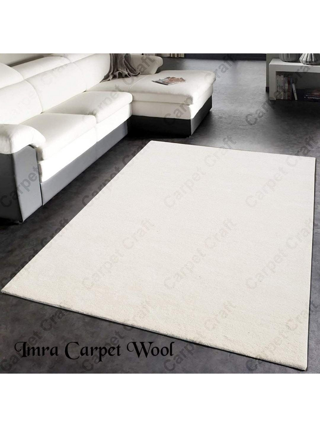 

IMRA CARPET Grey Hand-Tufted Shaggy Carpet