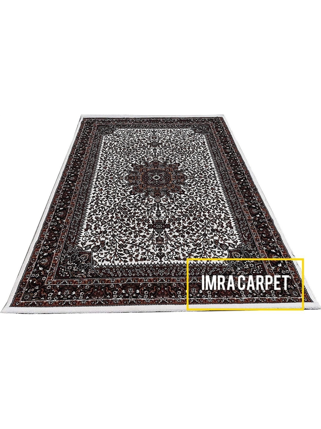 

IMRA CARPET Turquoise Blue Ethnic Motifs Shaggy Carpet