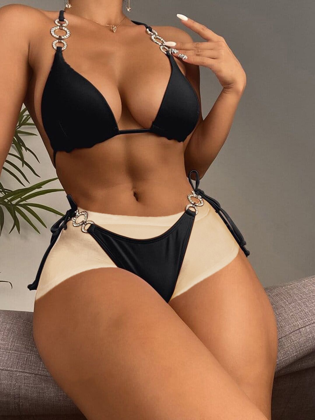 

Krelin Non-Padded Lingerie Set BK-46-BLK-P2, Black