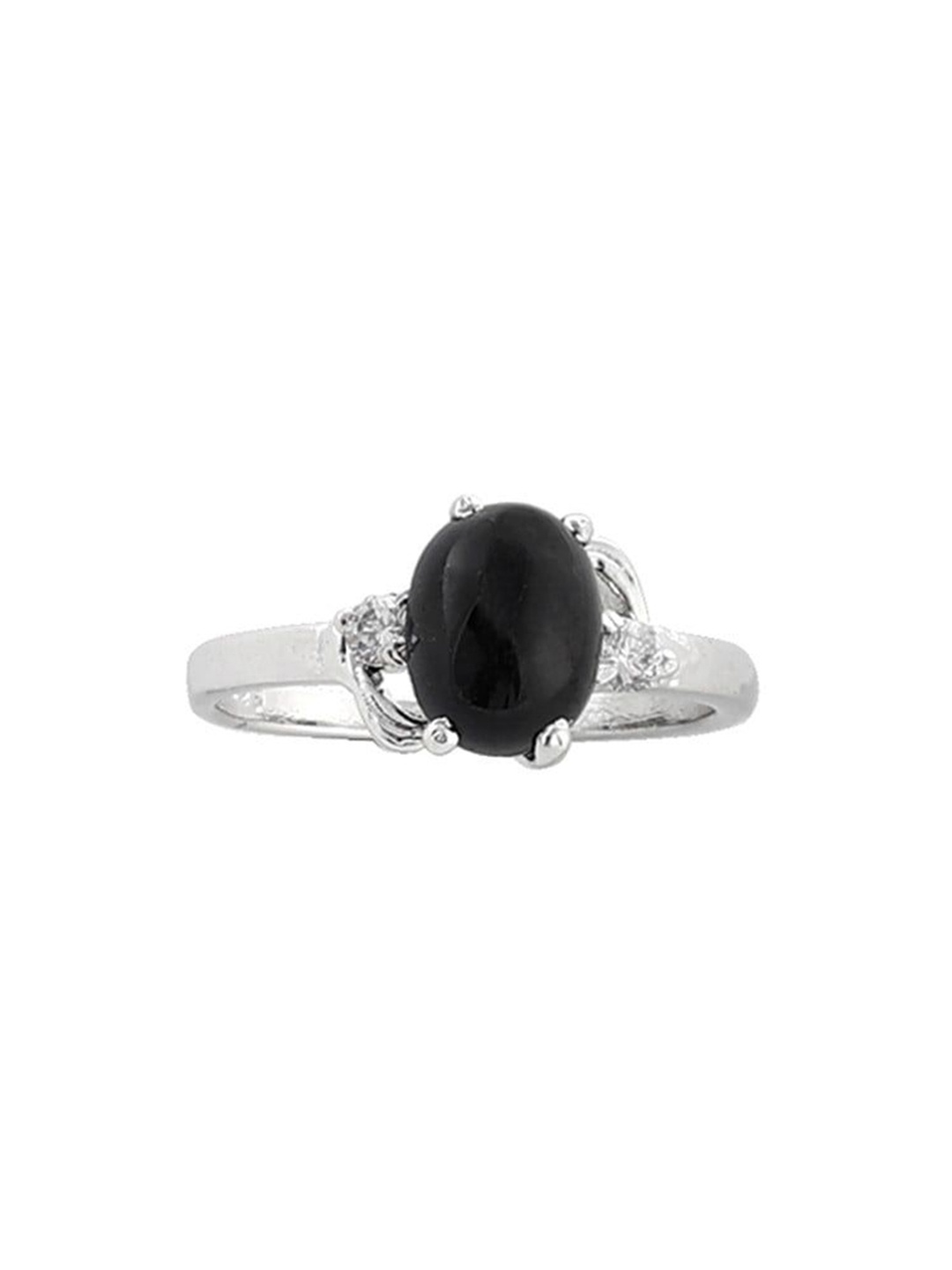 

Exotic India Superfine Black Onyx Sterling Silver Ring