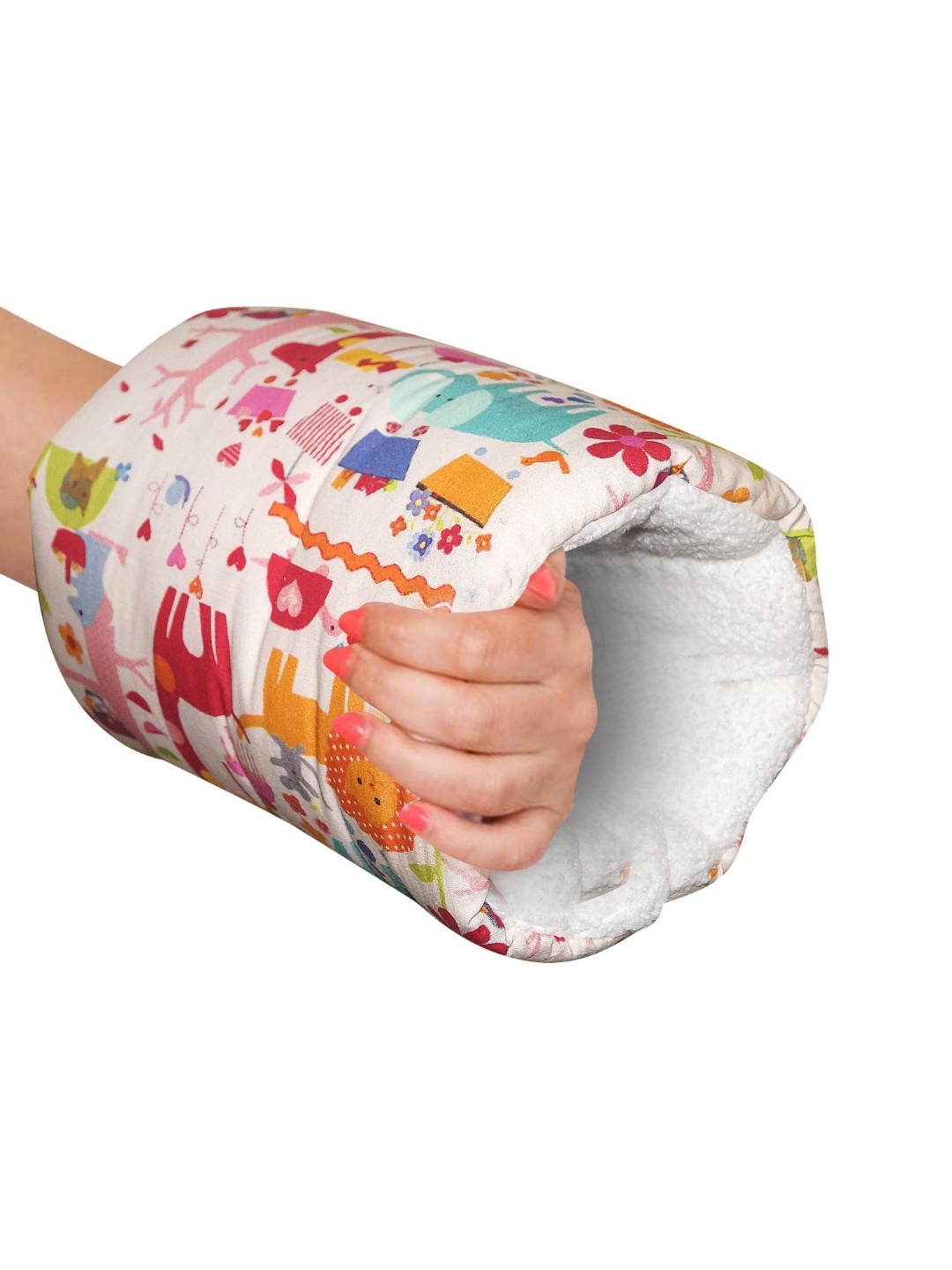

OSCAR HOME White & Blue Printed Cotton Filled Breathable Maternity Pillow