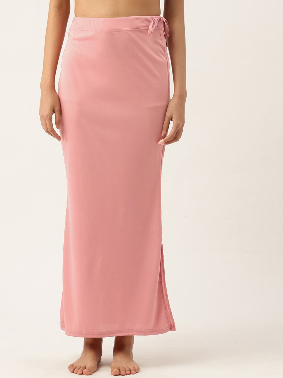 

Ms.Lingies Side Slit Saree Shapewear, Peach