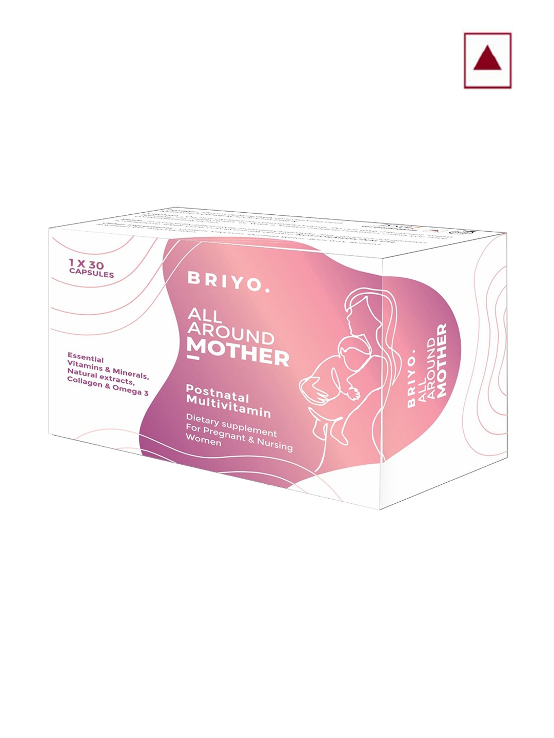 

BRIYO All Round Mother With Natural Extract For Postnatal Multivitamin -30 Capsule, Pink