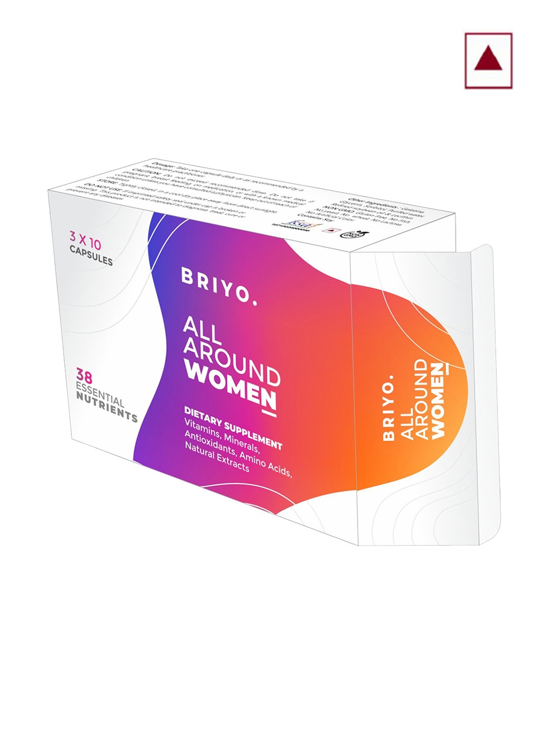 

BRIYO All Round Women Natural Extract Multivitamin - 30 Capsule, Orange