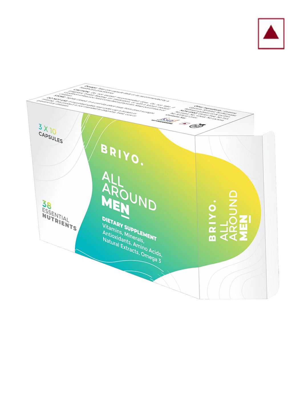 

Briyo All Around Men With Omega 3 Multivitamin - 30 Capsules, Green