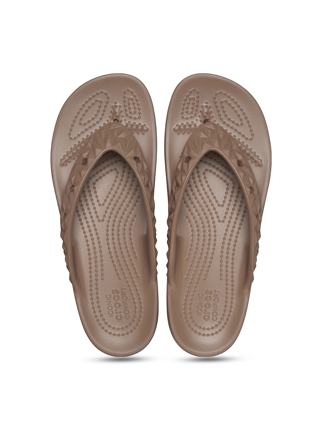 

Crocs Women Croslite Thong Flip-Flops, Brown