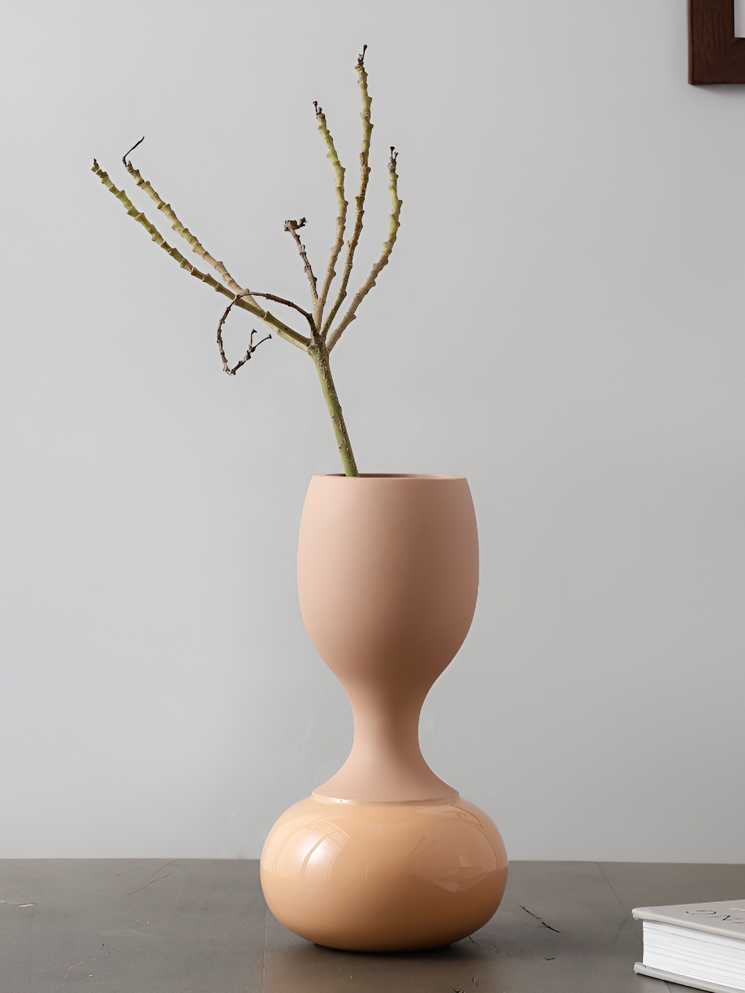 

Decor de Maison Pink Chalice Ceramic Vase, Peach