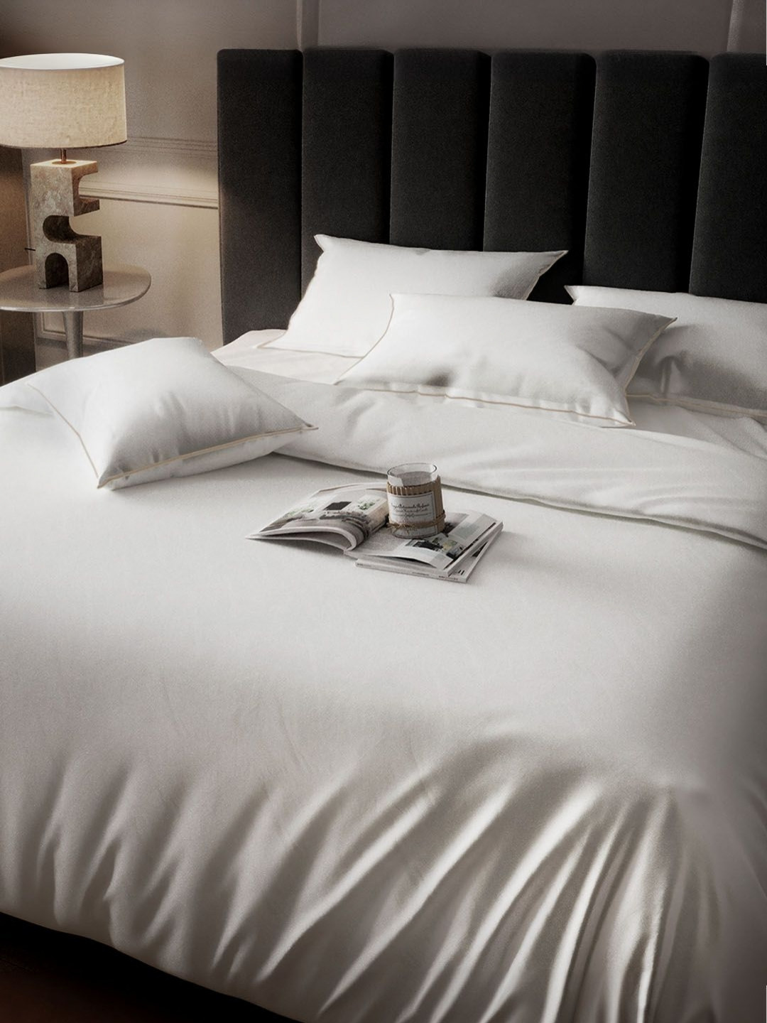 

Myntra Elegant Homes Off White 400 TC King Bedsheet with 2 Pillow Covers