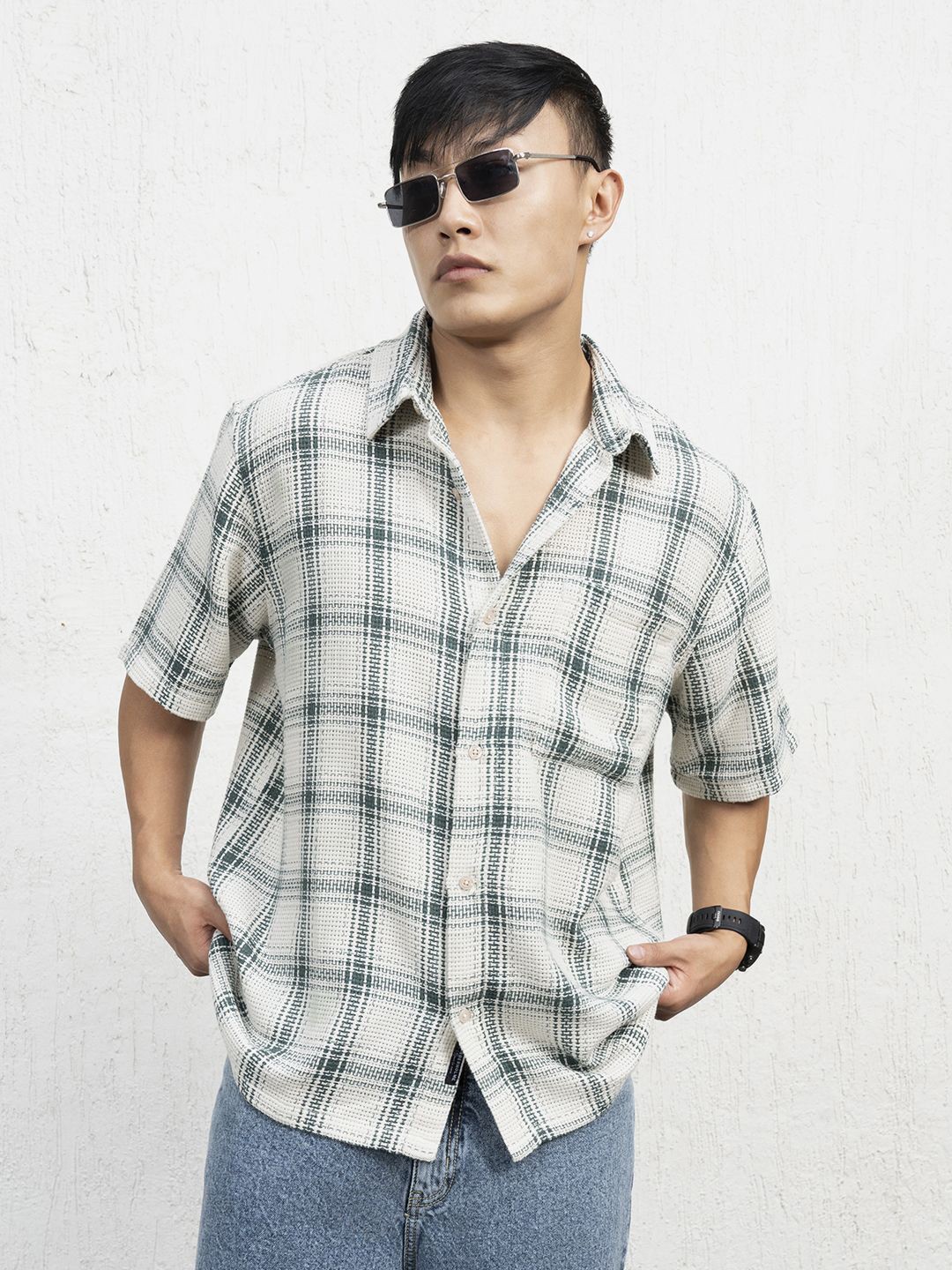 

Hubberholme Men Standard Tartan Checks Opaque Checked Casual Shirt, Multi