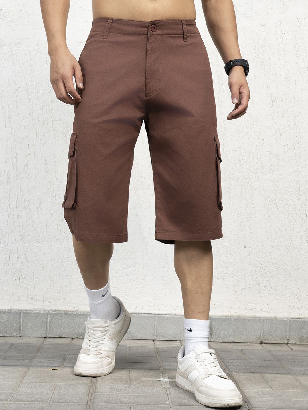 

Hubberholme Men Cargo Shorts, Brown