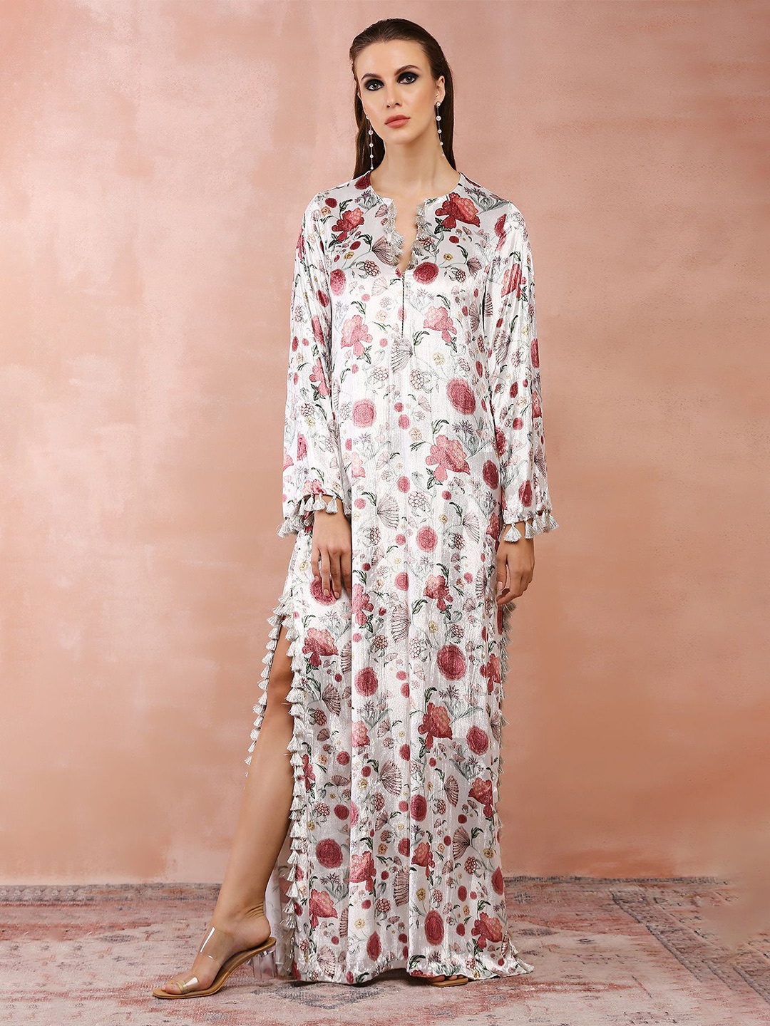 

PS PRET BY PAYAL SINGHAL Floral Print Maxi Dress, White