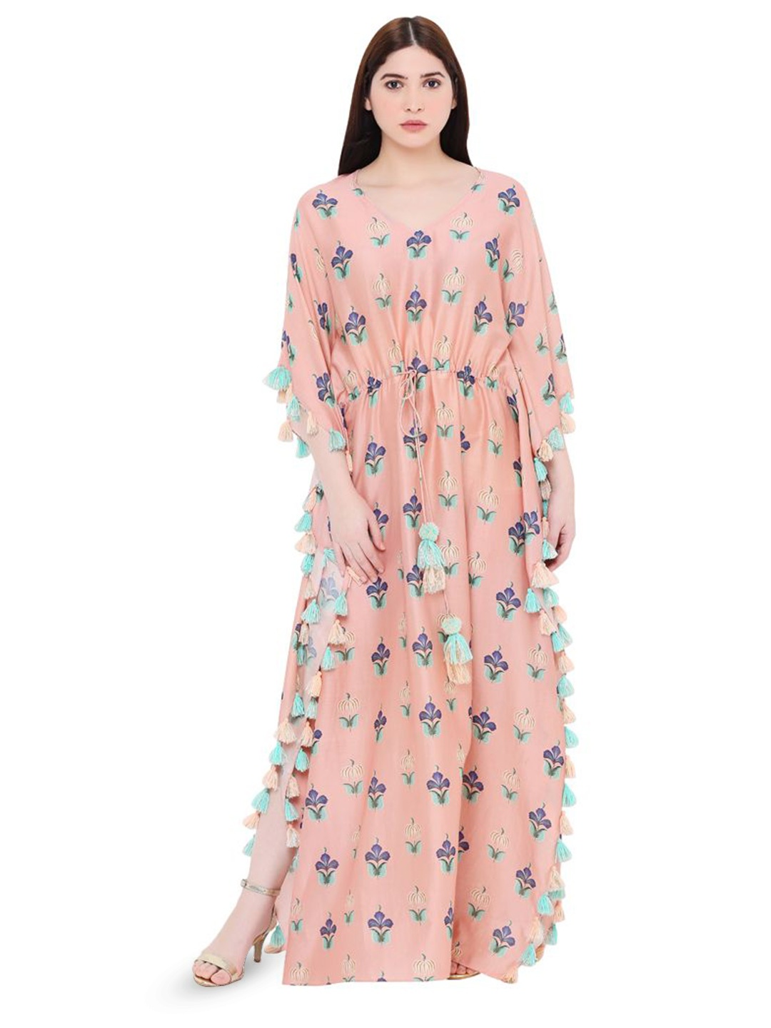 

PS PRET BY PAYAL SINGHAL Floral Printed Maxi Kaftan, Pink